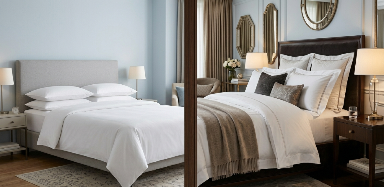 Hotel Linen Quality Expectations in 3-Star vs 5-Star Hotels 3 Gemini Generated Image d5zy0od5zy0od5zy