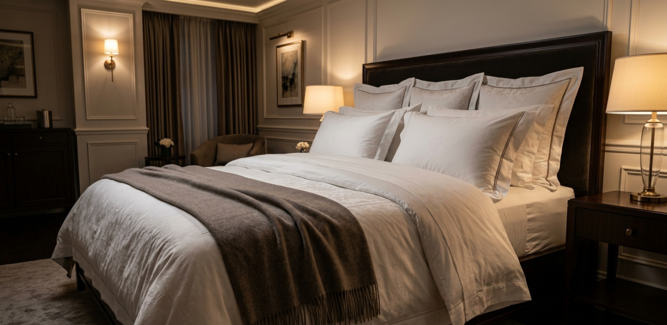 Hotel Linen Quality Expectations in 3-Star vs 5-Star Hotels 1 Gemini Generated Image kmra91kmra91kmra